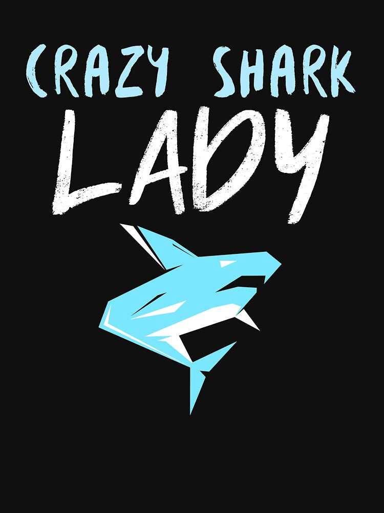 Crazy Shark Lady Feirce by jacks-tees