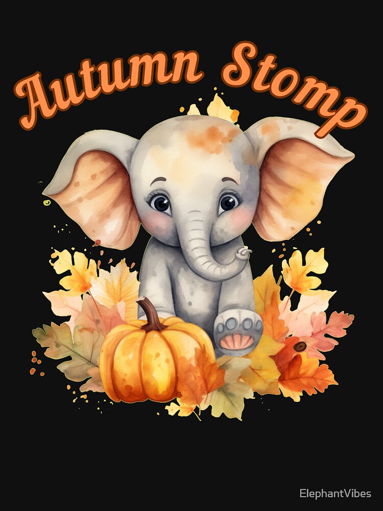 Autumn Stomp. elephant face by ElephantVibes