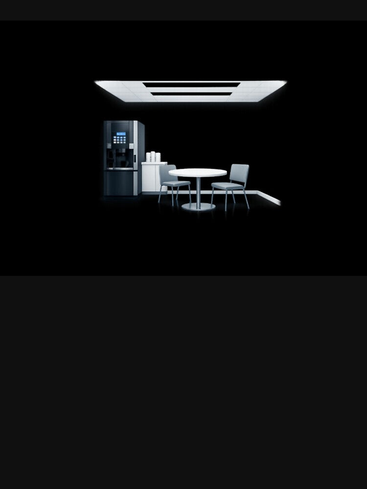 Empty Break Room 3:17 AM — Liminal Coffee Room by Timeless Junction