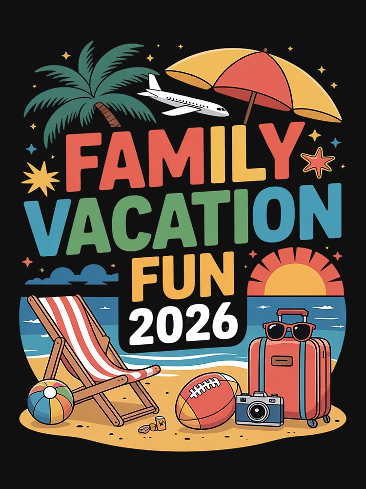 Family Vacation, 2026 Fun for Beach Lovers, Summer Trip Gift by DarioRosales
