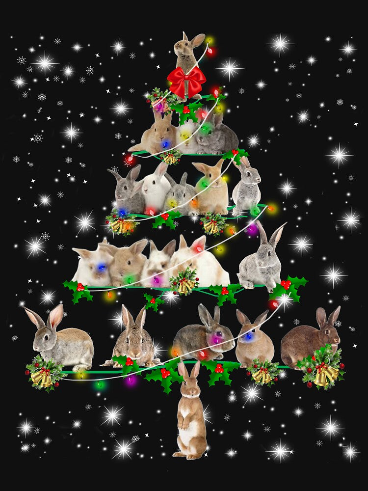 Funny Christmas Rabbit Lovers Gift by RessieSmitham