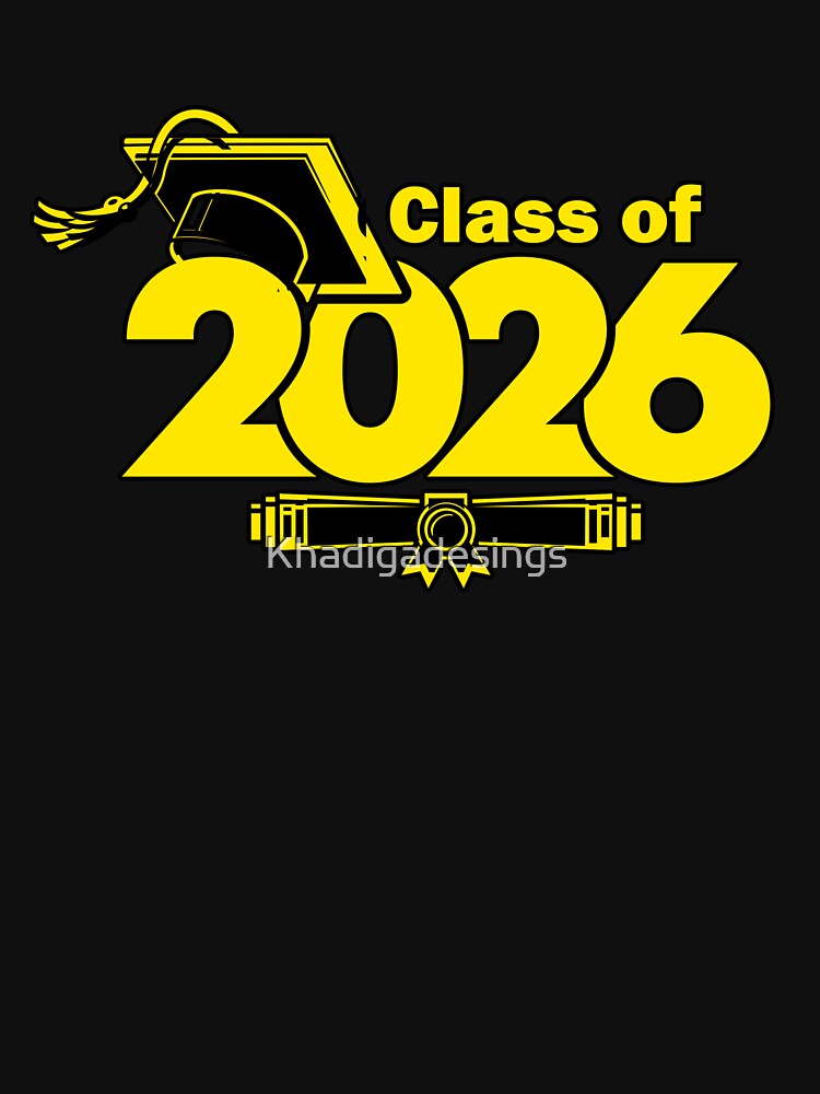 Class of 2026 Graduation Cap and Diploma by Khadigadesings