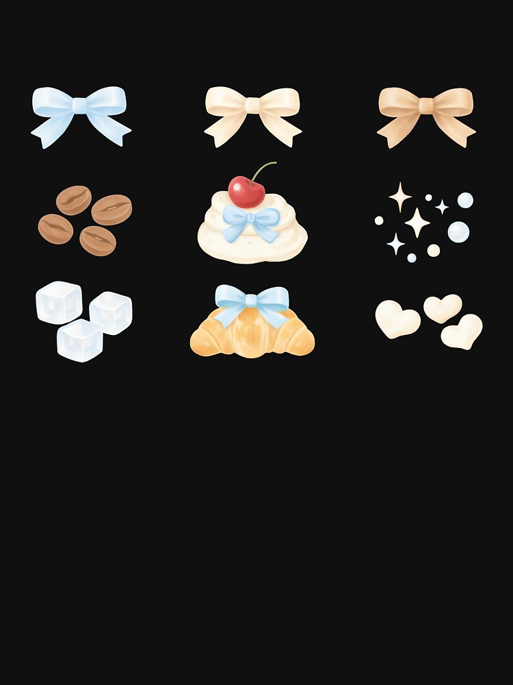 Coquette Dessert Bow Cafe Aesthetic by Cherrita07