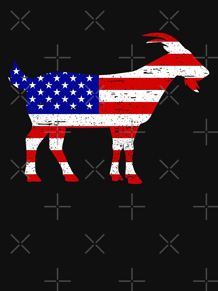 Goat 4th of July American Flag by rafaeltto