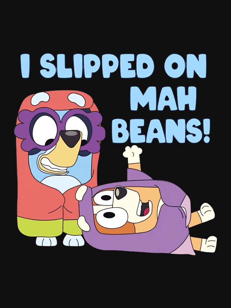 Bluey Beans Cartoon Poster Design Today Graphic Art by SarmosaVassa