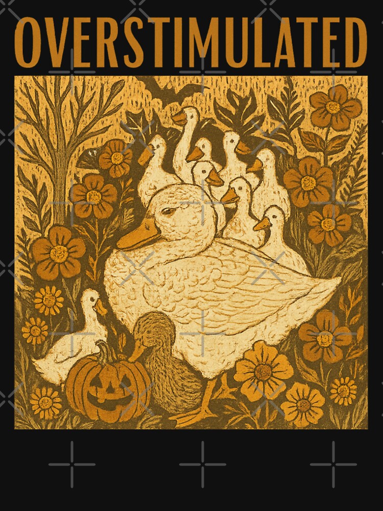 Overstimulated Duck Mama by Clinomania Art