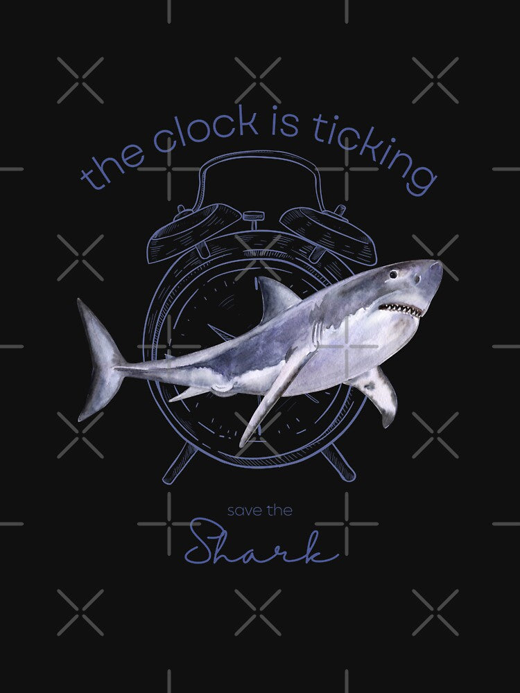 Protect The Shark Save the Shark The Clock is Ticking Active T-shirt by MagicWolfStar