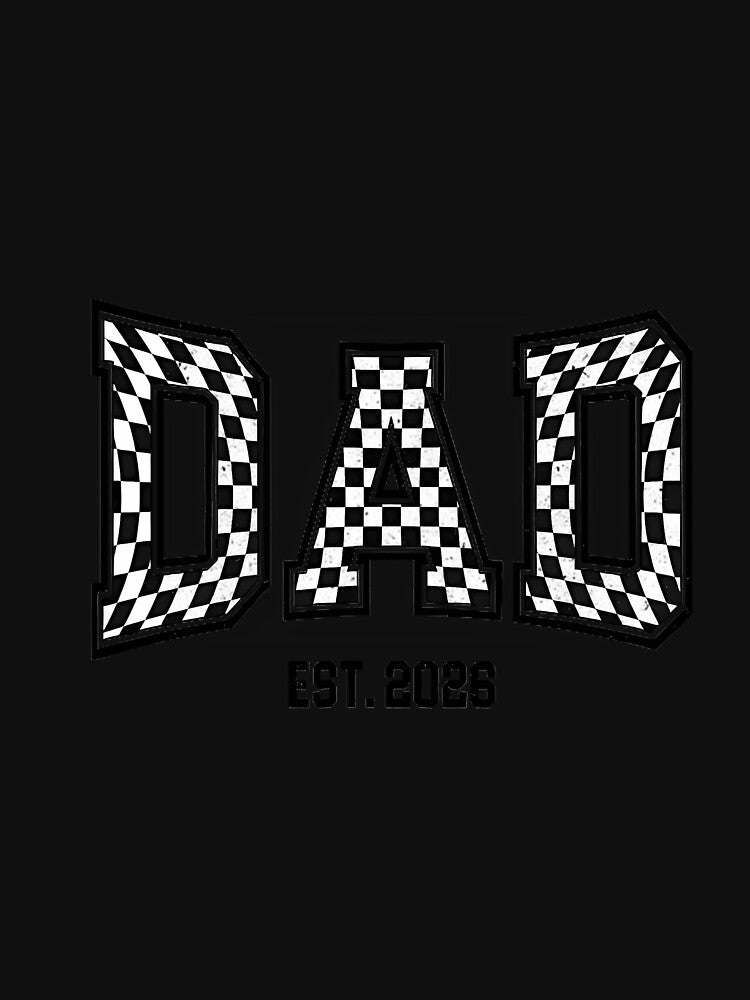 Dad Checkered Est 2026 Funny New Dad Best Dad Ever Father by FrankIsabel