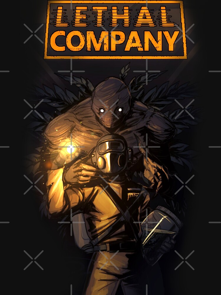 Lethal Company Bracken In Dark T-shirt by awesome poo