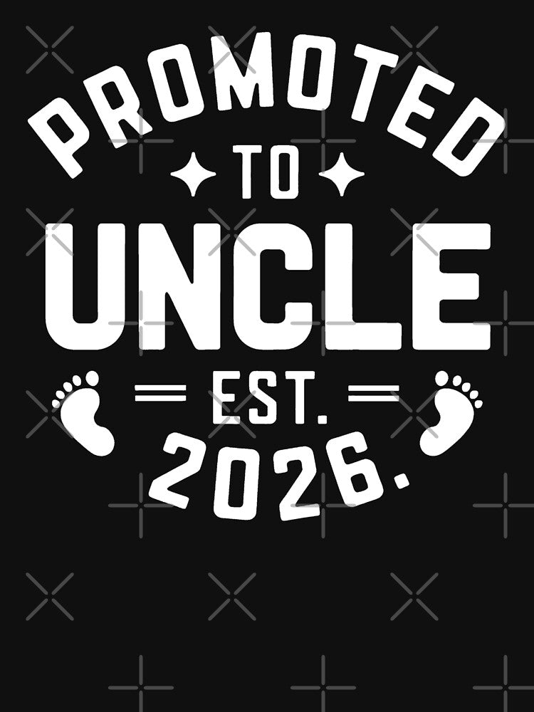 Promoted to Uncle Est. 2026 Grandparents Baby Announcement by BakeryDozen