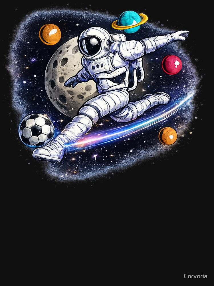 Kids Soccer Astronaut Gift by Corvoria