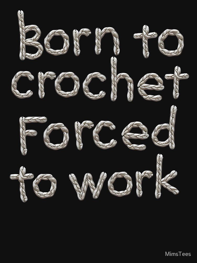 Text-based Crochet Lover Design by MimsTees