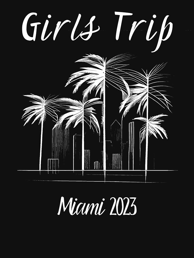Girls Trip to Miami 2023: Glamorous Miami, Palm Trees, simple design, minimalist shapes with clean lines, modern and elegant look, stylish and classic appeal (12) by TourDePassion