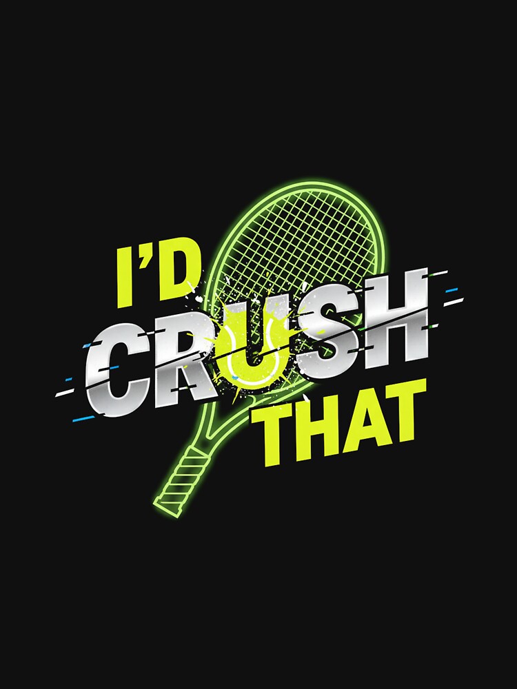 I'd Hit That Tennis Ball Funny Sports Pun Gift by Merchifyme2000