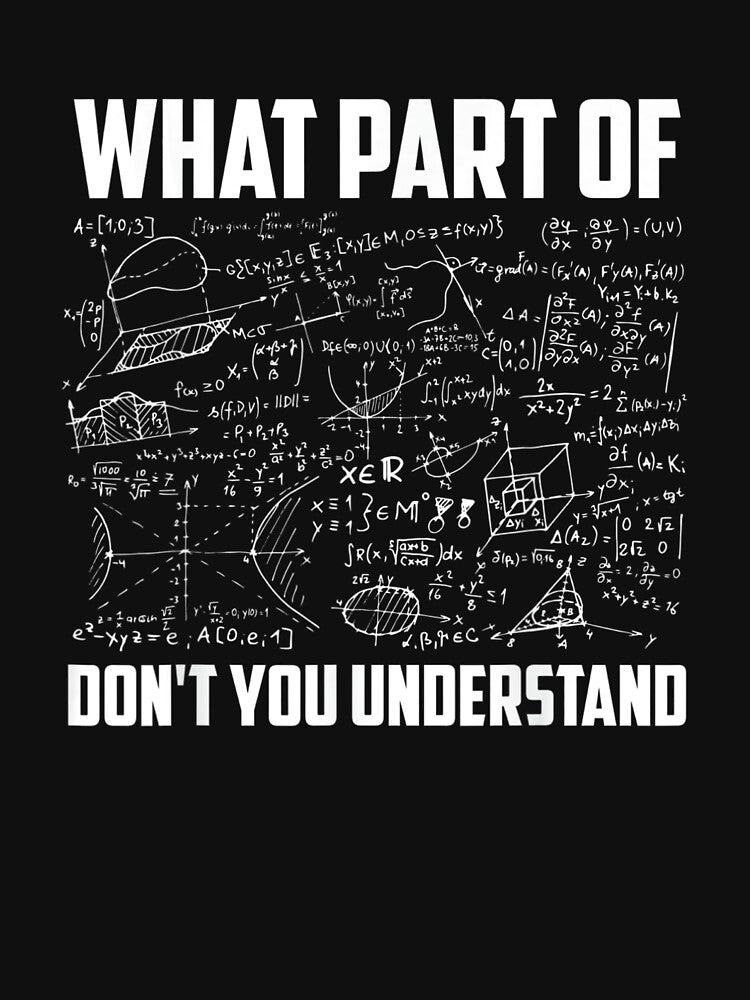 What Part Of Don't You Understand | Funny Math Teacher Gift idea for student by nchofoloss