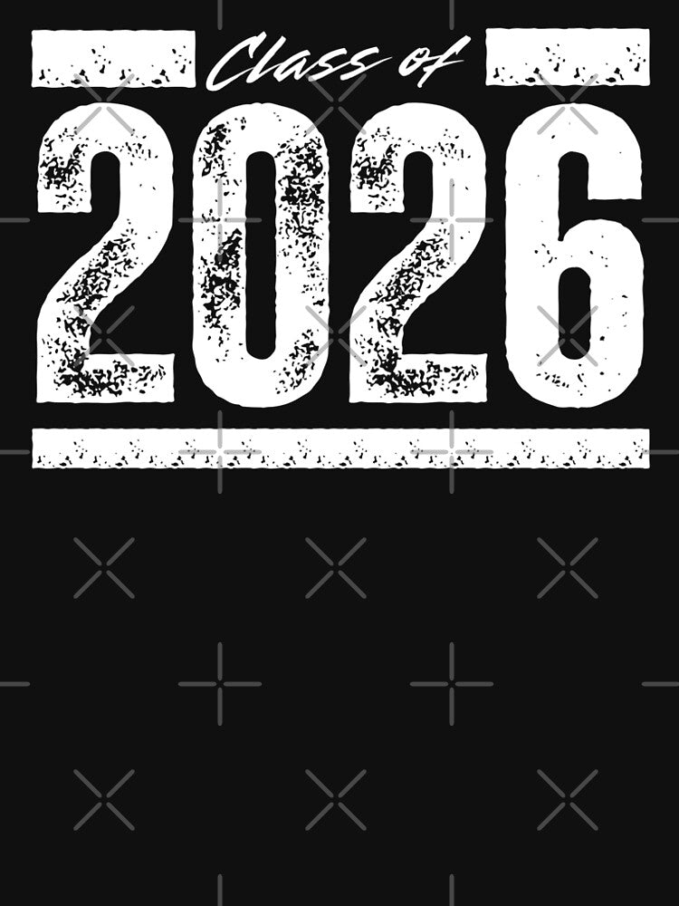 Class of 2026 – Bold Graduation Design with Distressed Vintage Style for Seniors and Grads White 2 Style Font by GFamilyC