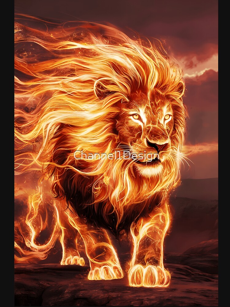 Fiery Lion by Channel1Design