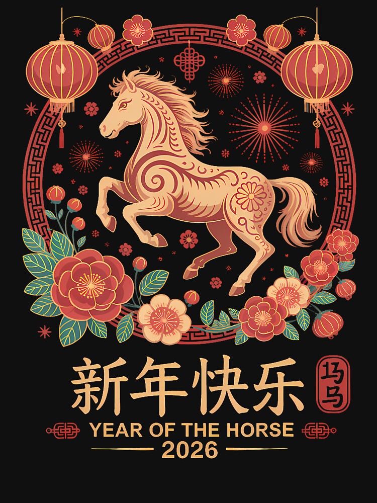 Year Of The Horse Chinese New Year 2026 by MavisJoseph