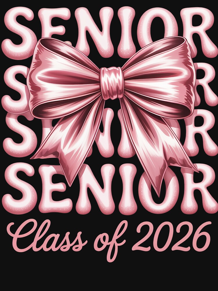 Class Of 2026 Senior Pink Coquette Bow Graduation by DianaStantzo