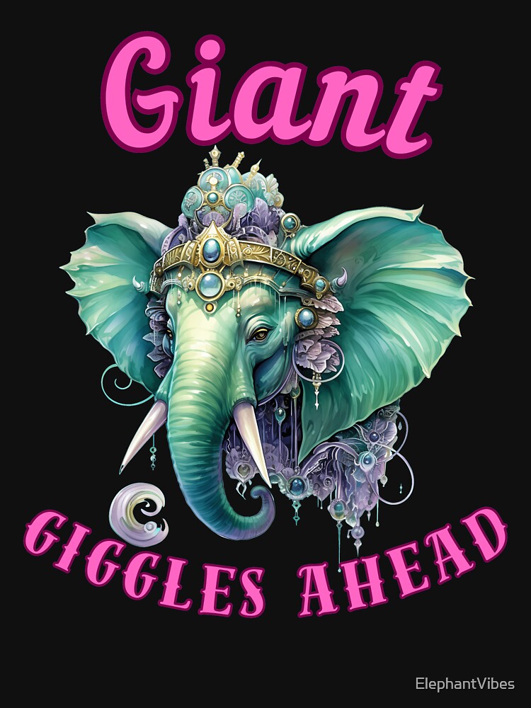 Giant Giggles Ahead. elephant head by ElephantVibes