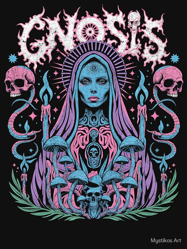 Gnosis Mary Magdalene Dark Mystic Gnostic Art by Mystikos Art