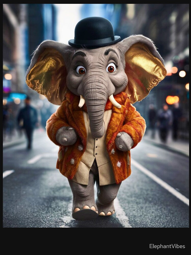 Elephant Portrait. anthropomorphic elephant, elephant character by ElephantVibes