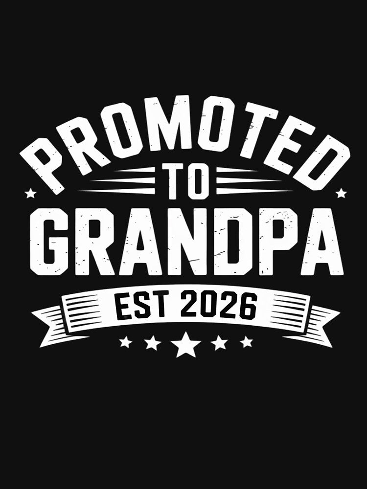 Promoted to Grandpa Est 2026 Baby Announcement by Idarmotar