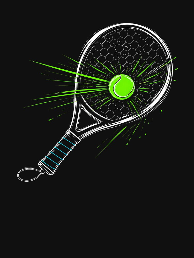 Padel Racket Ball Impact Explosion Graphic by Marel55