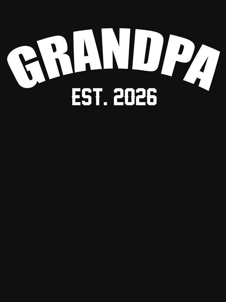 Promoted To Grandpa Est. 2026 Grandparent Baby Announcement by SakuraPxl