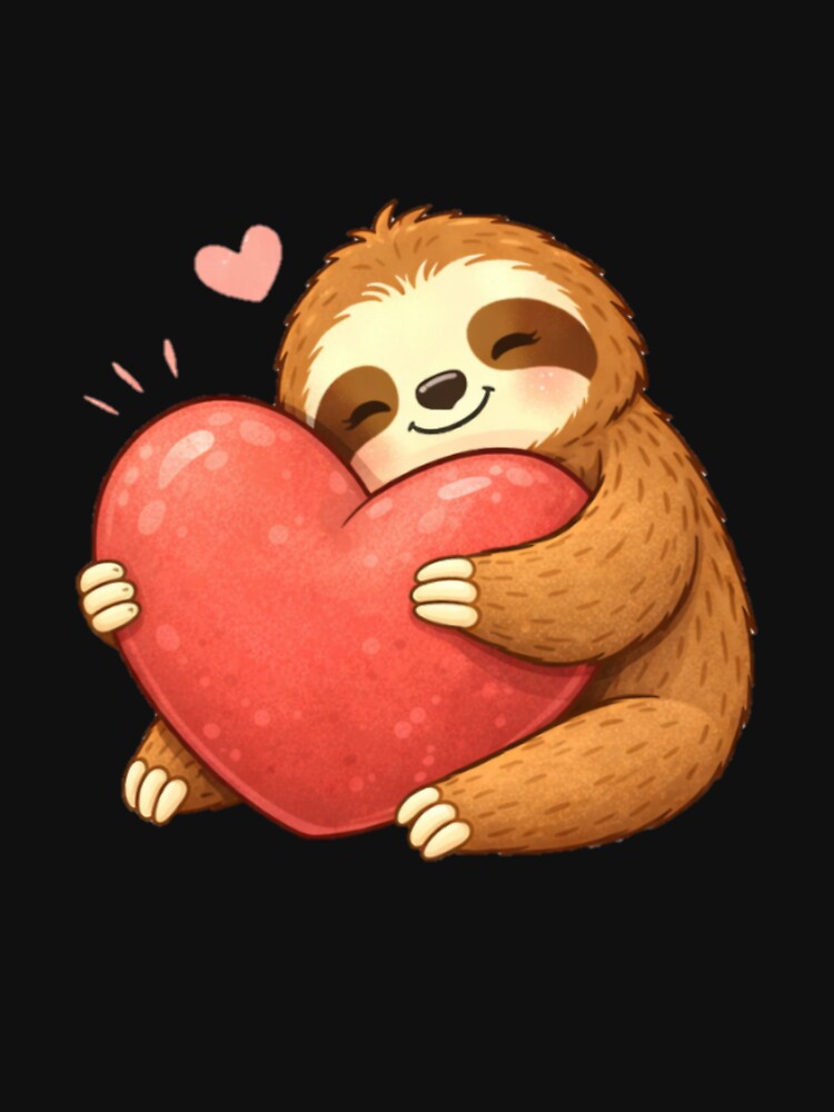 Sloth Heart Hug – Cute Love Self Care by PunchDrop