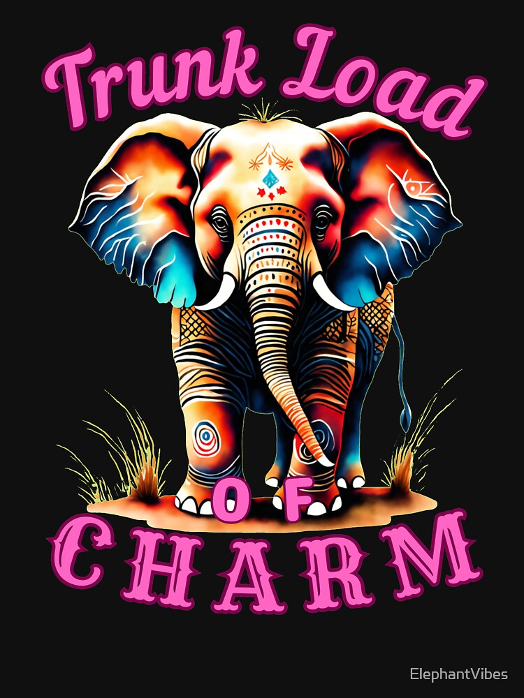 Trunk Load of Charm. elephant head by ElephantVibes