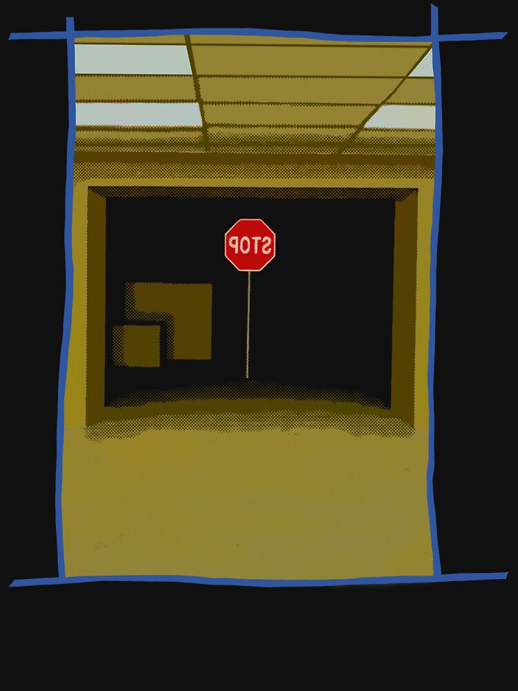 Backrooms Door Stop Sign by Power Up Prints