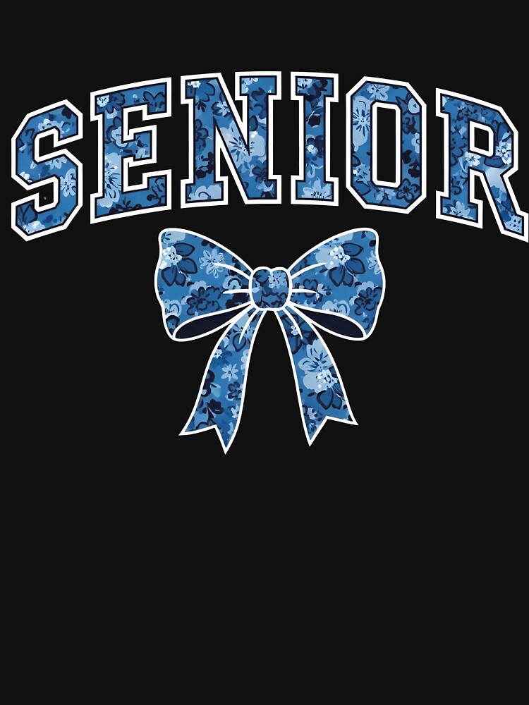 Senior Floral 2026 – Class of 2026 Blue Bow Graduation Design by viectory