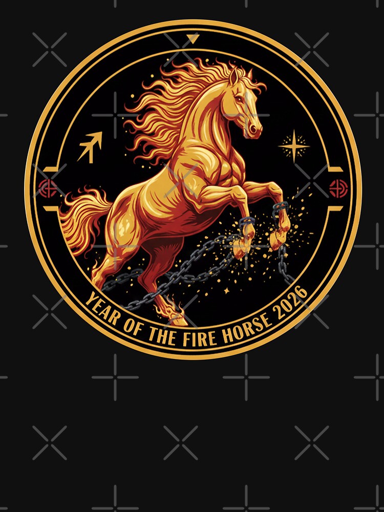 Year of the Fire Horse 2026 Lunar New Year Zodiac Art by PixelQ
