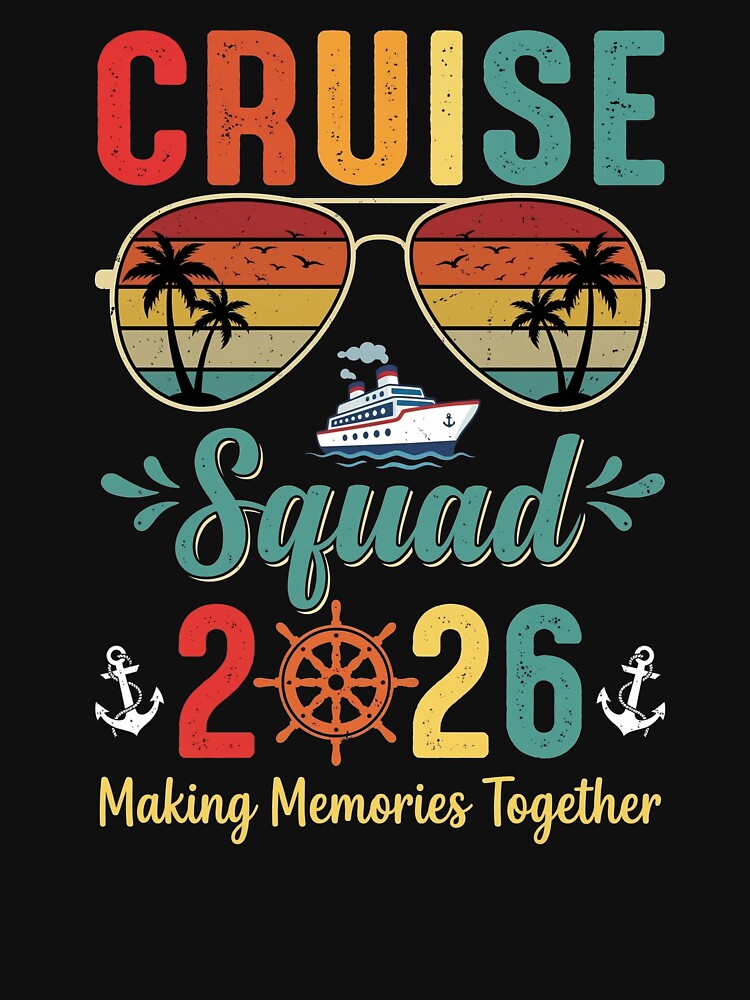 Sunset Cruise Squad 2026 Family Vacation by TeNovaStudio