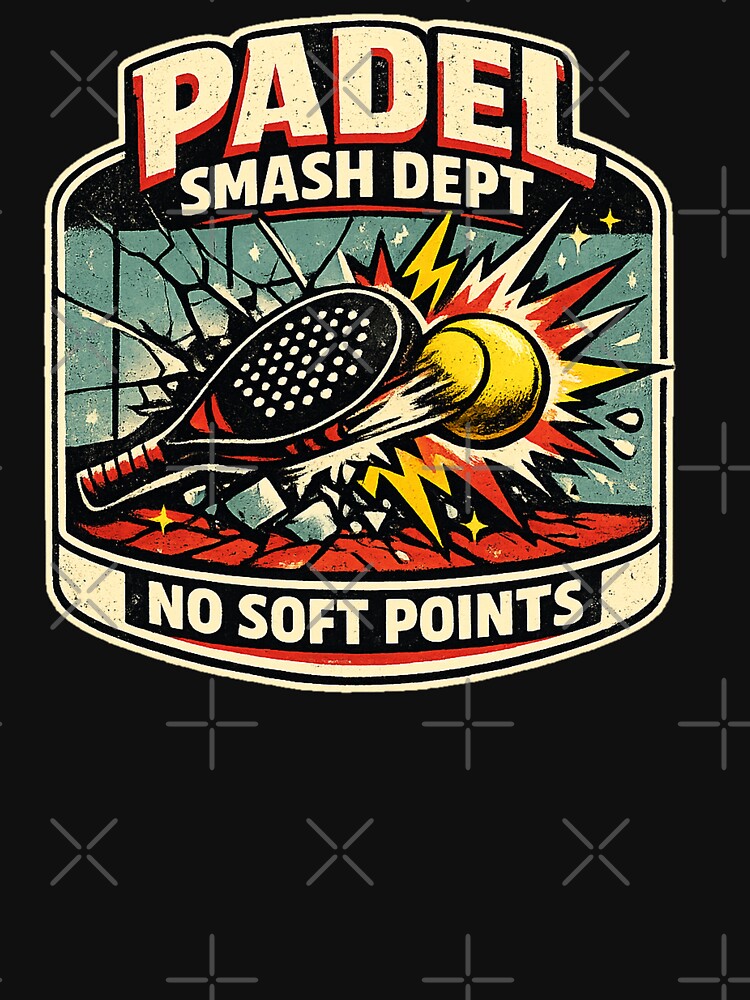 Padel Smash Dept No Soft Points Vintage Padel Design by Concrete Coffee Studio