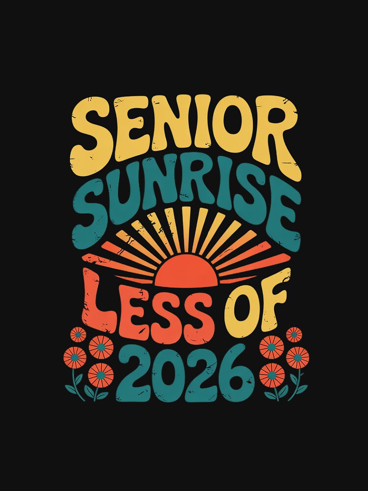 Womens Senior Sunrise 2026 Graduation Groovy Class of 2026 by MythWoot