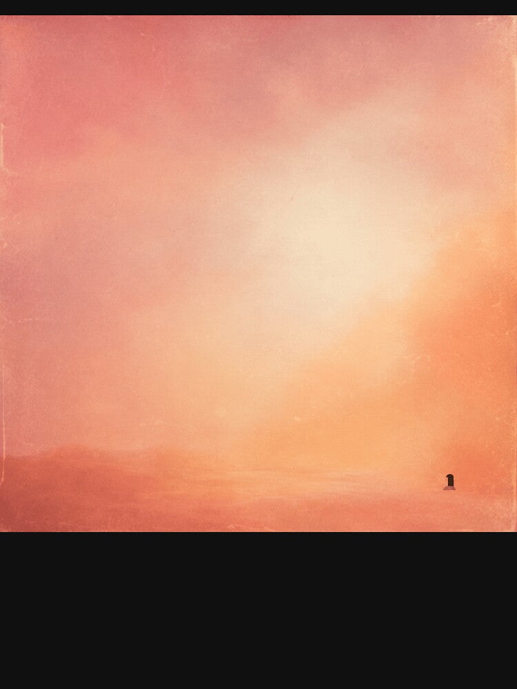Aura Doorway Blush Gradient Minimalist Art by POD DYNASTY | Original Print On Demand T-Shirt Graphics