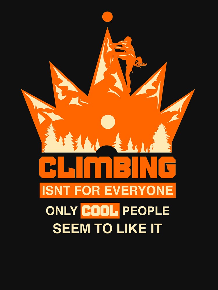 Rock Climbing Bouldering - Hiking Outdoor Gift by TigerSoulDesign
