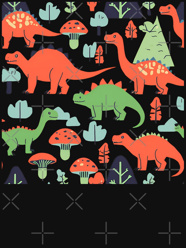 Dino Mushroom and Forest. by DotisDreams