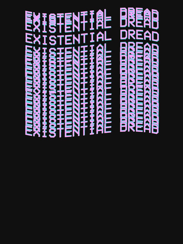 Vaporwave Art - Existential Dread - 80s Retro Aesthetic Streetwear by Hitagivapor