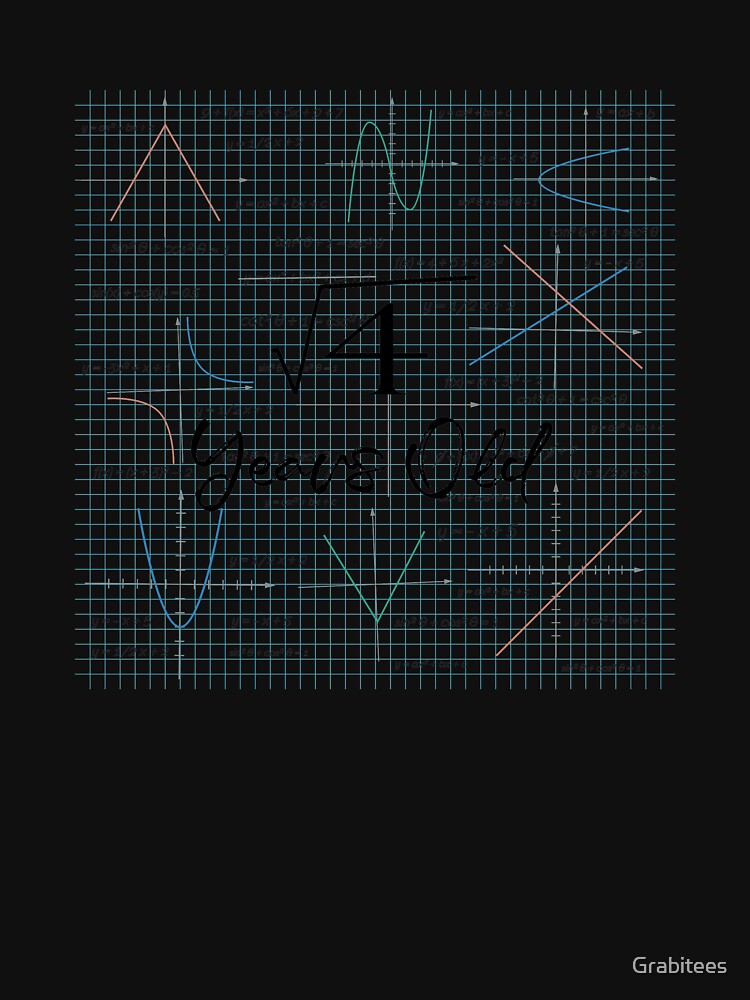 Square Root Of 4 - Funny 2nd Birthday 2 Years Old Math graphic by Grabitees