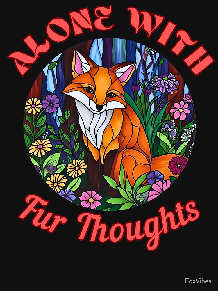Alone with Fur Thoughts. fox head by FoxVibes