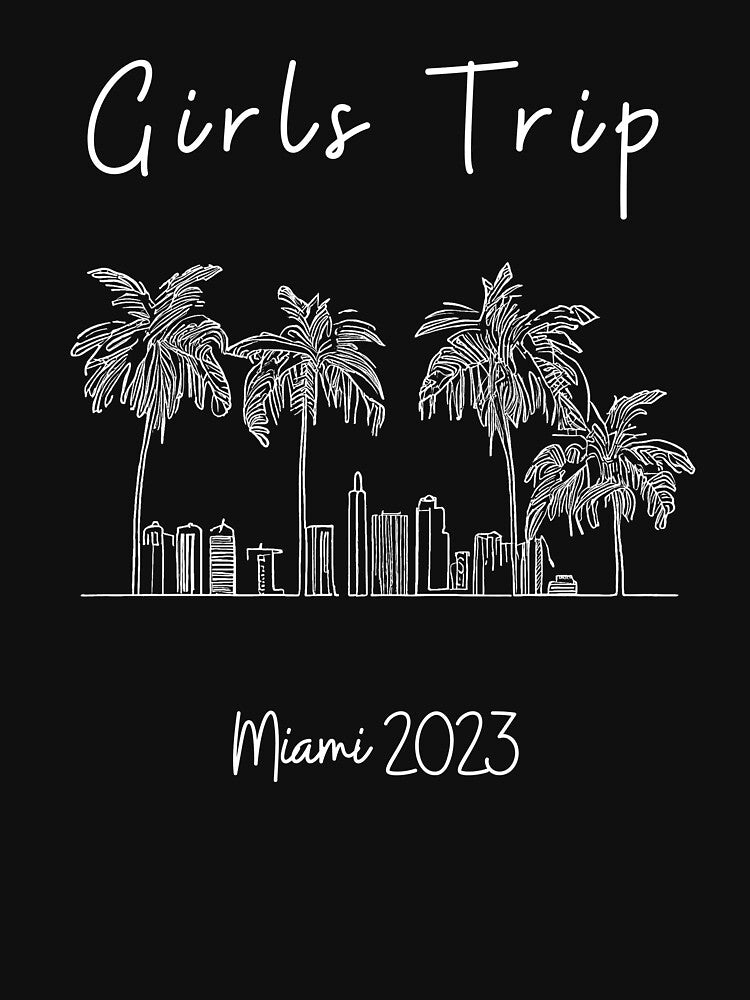 Girls Trip to Miami 2023: Glamorous Miami, Palm Trees, simple design, minimalist shapes with clean lines, modern and elegant look, stylish and classic appeal (14) by TourDePassion