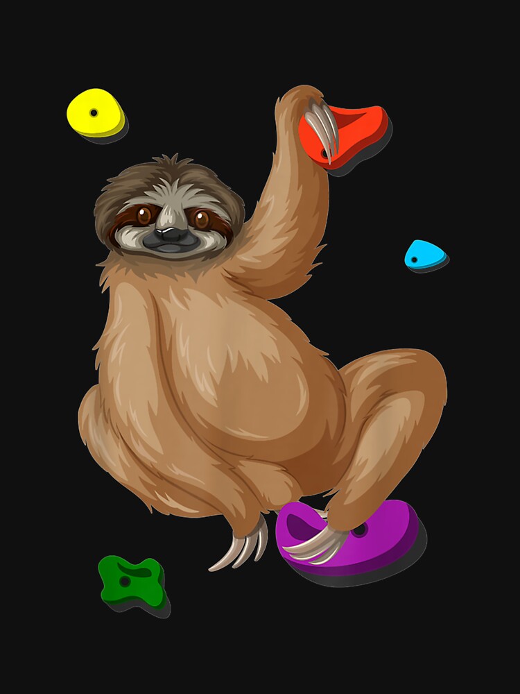 Climbing Sloth Climber Lazy Bouldering by maudean