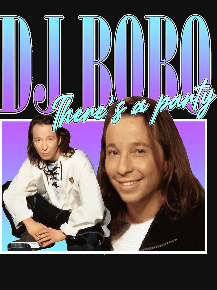 DJ Bobo 90s Style Eurodance Classic T-Shirt by DouglasSchroe