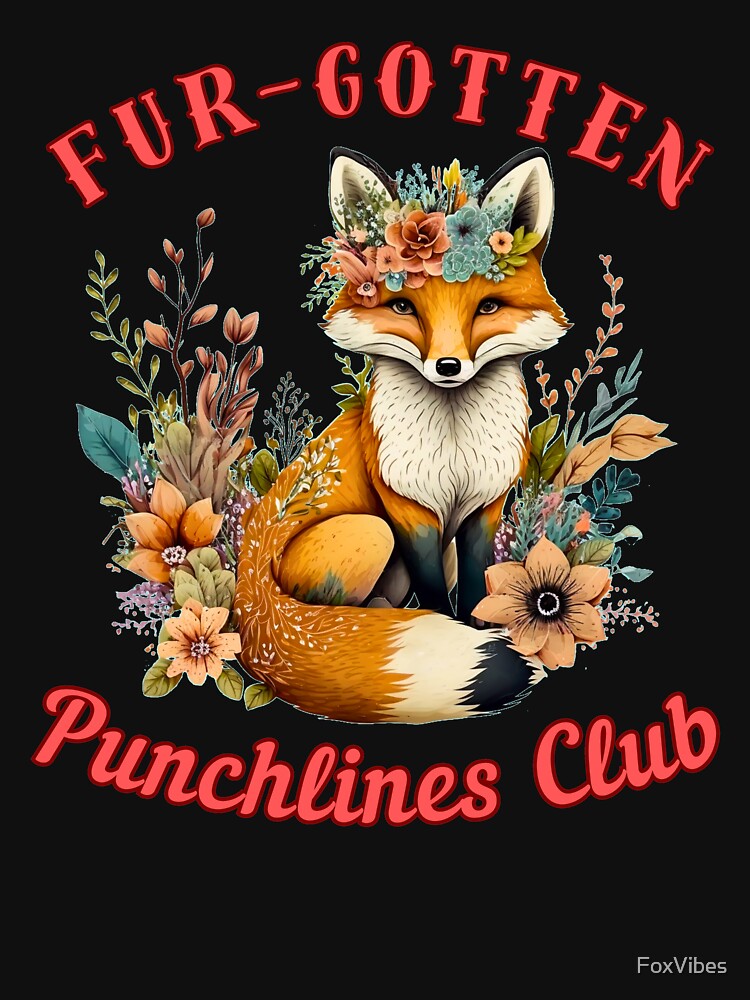 Fur-gotten Punchlines Club. fox head by FoxVibes