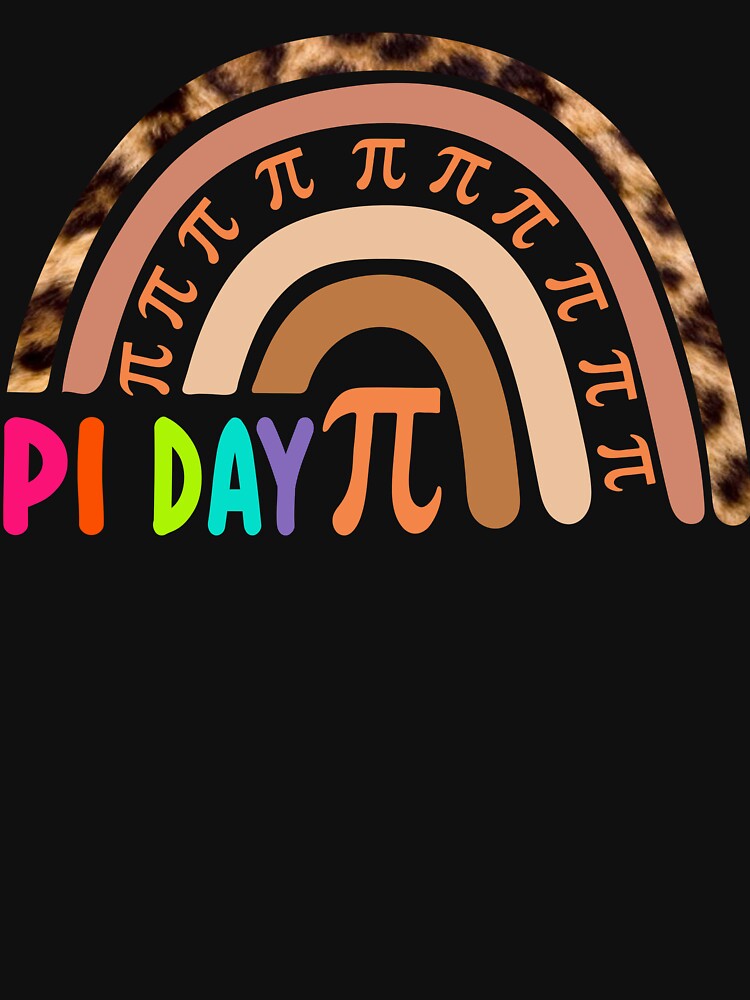 Rainbow Pi Day Math Teacher boys girls Pi day by tshirtsdesk