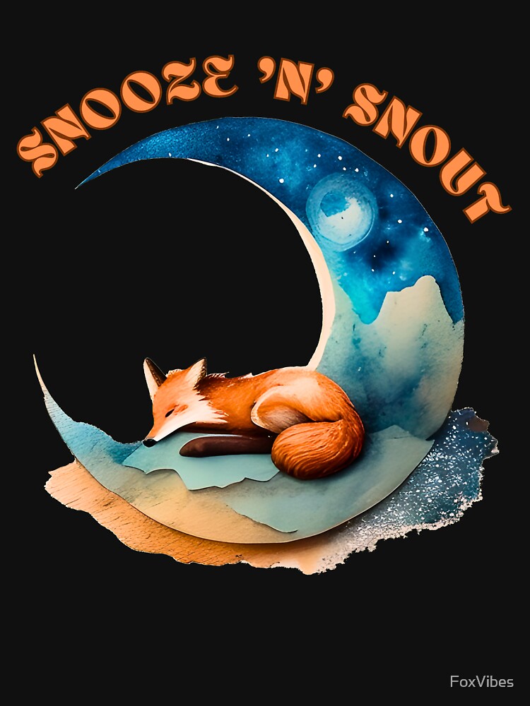 Snooze 'n' Snout. fox portrait by FoxVibes