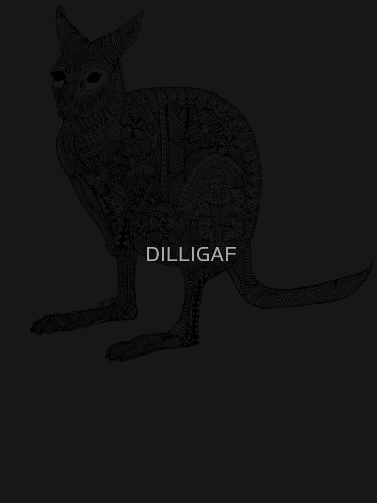 Wallaby Madness Zentangle by DILLIGAF